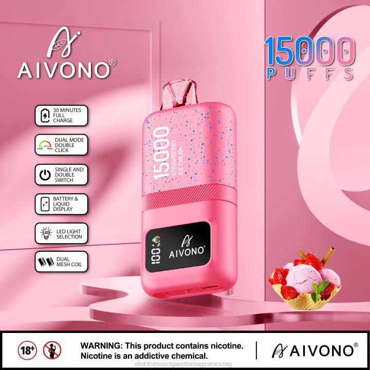 Aivono AIM magic 15000 eper fagylalt 6F0666 - Elektromos Cigaretta Árak