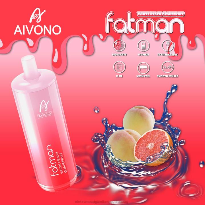 Aivono FATMAN 6800 grapefruit 6F0625 - Elektromos Cigaretta Repülő