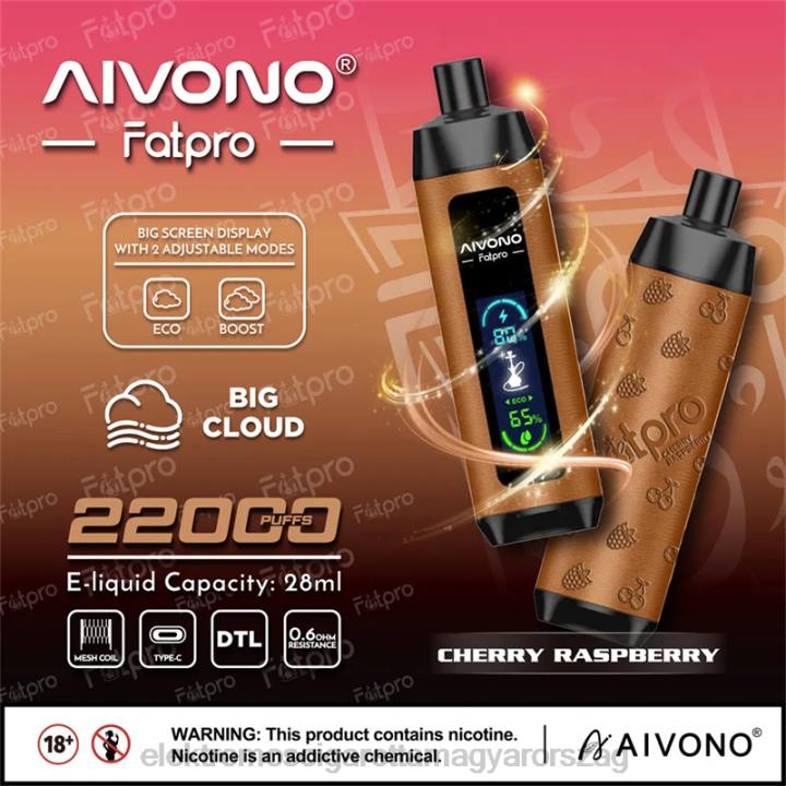 Aivono Fatpro 22000 cseresznye málna 6F064 - Vape Nagykereskedés