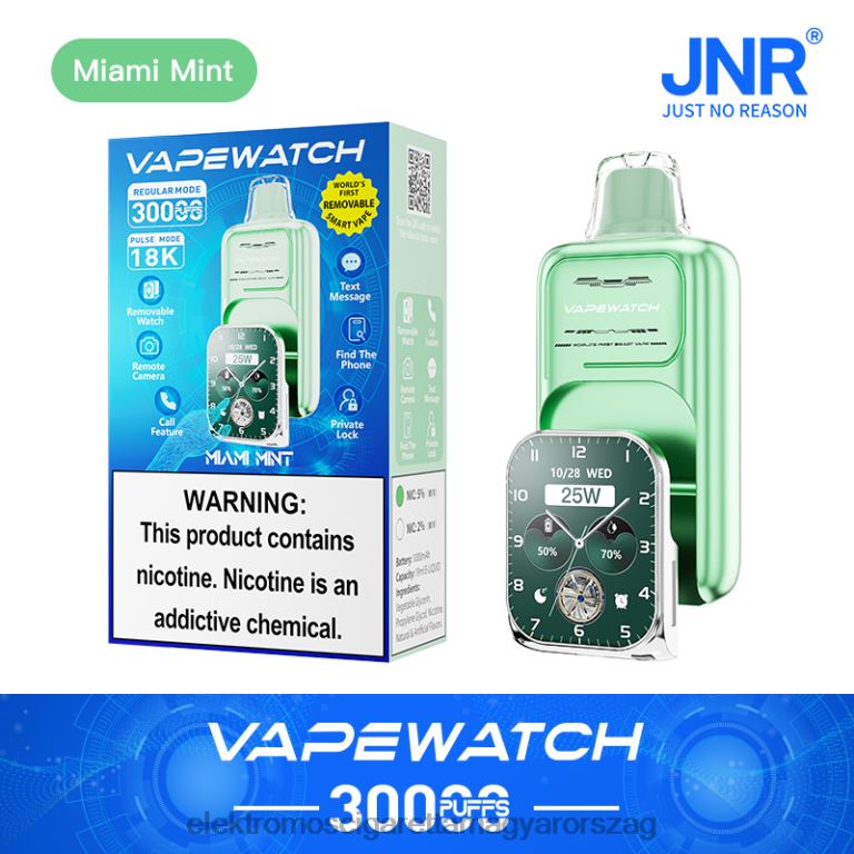 JNR vape óra miami menta 662488 | Elektromos Cigaretta Bolt